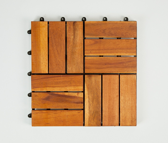 100% Acacia wood tiles