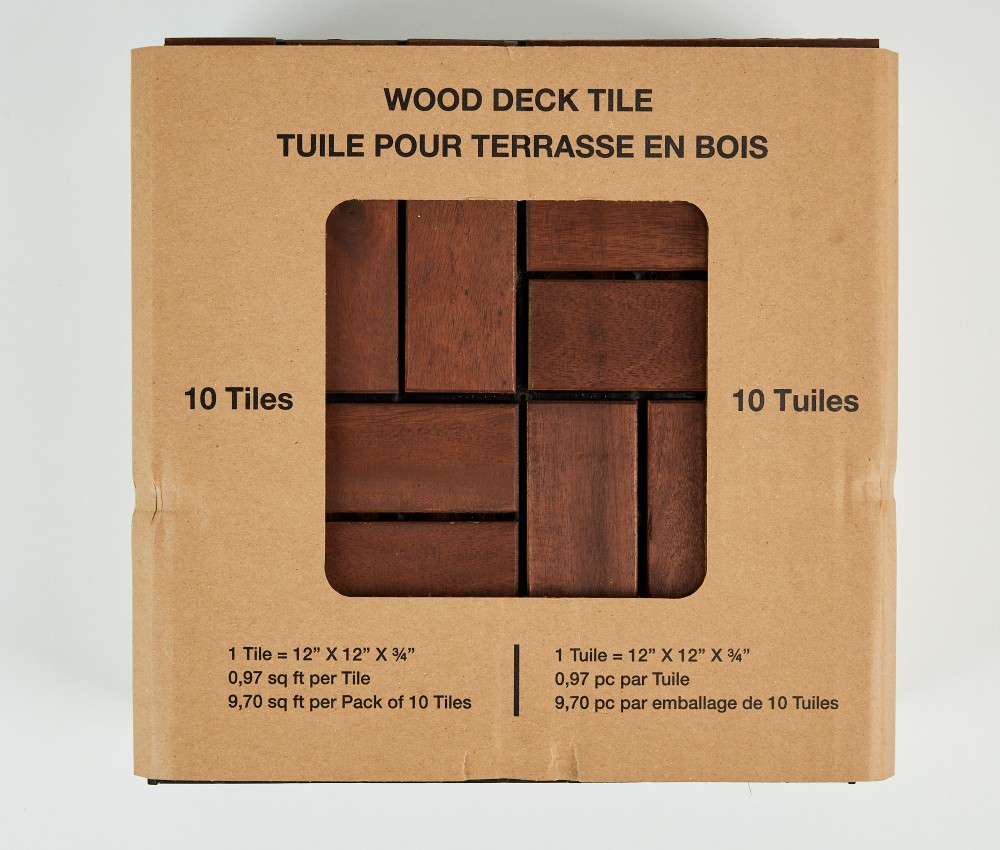 100% Acacia wood tiles